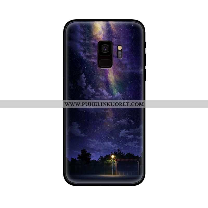 Kuori, Kuoret Samsung Galaxy S9 Silikoni Suojaus Violetti Puhelimen Pesty Suede