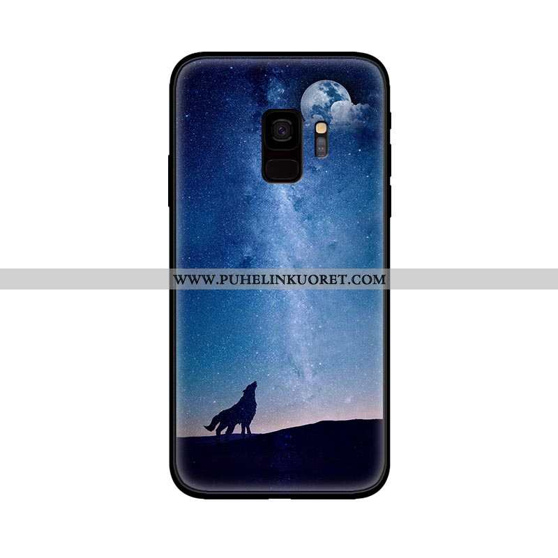 Kuori, Kuoret Samsung Galaxy S9 Silikoni Suojaus Violetti Puhelimen Pesty Suede