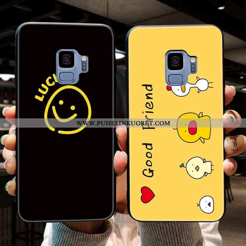 Kuori, Kuoret Samsung Galaxy S9 Sarjakuva Ihana Net Red Pesty Suede Puhelimen Mustat