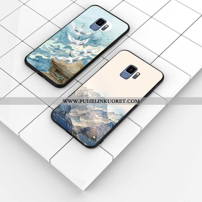 Kuoret, Kotelo Samsung Galaxy S9 Silikoni Suojaus Tähti Kuori Sininen