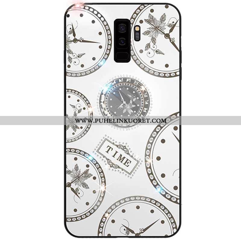 Kuoret, Kotelo Samsung Galaxy S9+ Rhinestone Inlay Ripustettavat Koristeet Pehmeä Neste Kuori Suojau