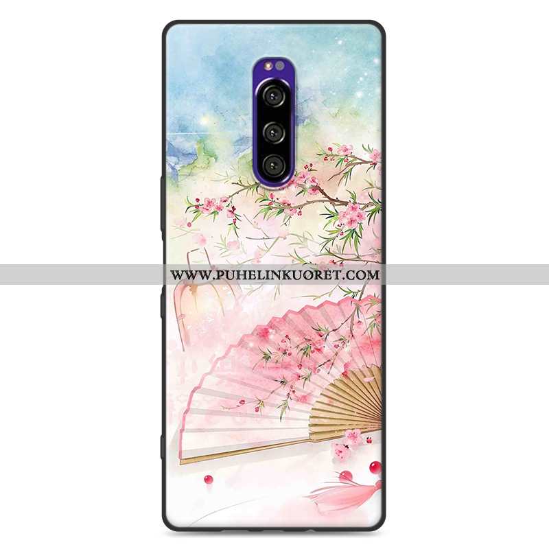 Kuoret, Kotelo Sony Xperia 1 Pesty Suede Luova Tuuli Kuori Puhelimen Pinkki