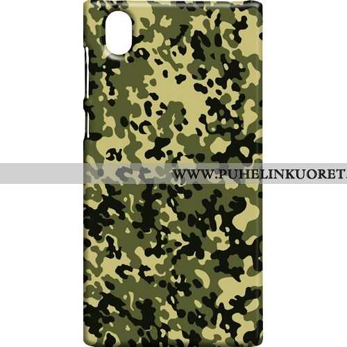 Kotelo, Kuori Sony Xperia L1 Suojaus Pesty Suede Naamiointi Kotelo Camo