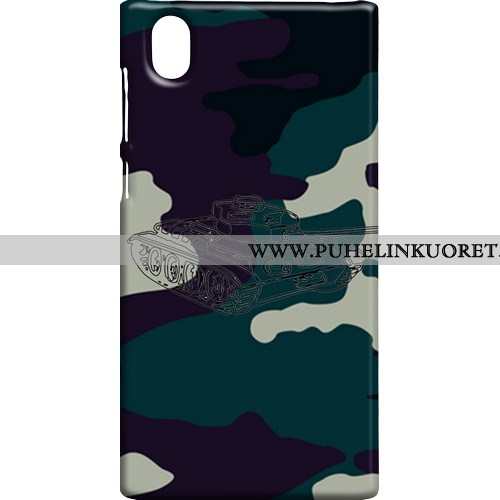 Kotelo, Kuori Sony Xperia L1 Suojaus Pesty Suede Naamiointi Kotelo Camo