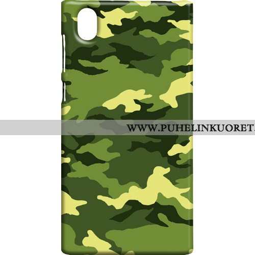 Kotelo, Kuori Sony Xperia L1 Suojaus Pesty Suede Naamiointi Kotelo Camo