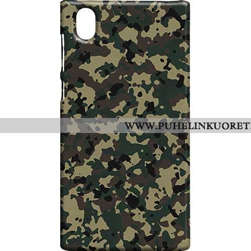 Kotelo, Kuori Sony Xperia L1 Suojaus Pesty Suede Naamiointi Kotelo Camo