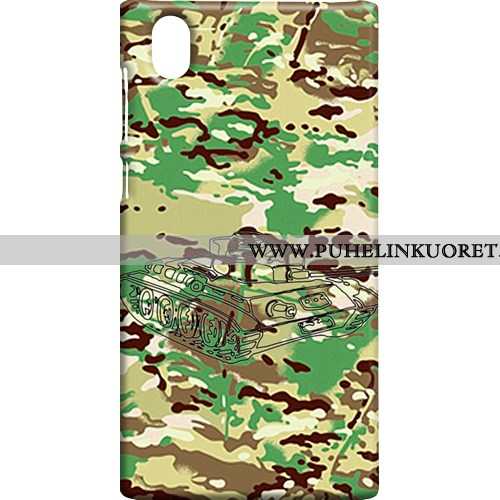 Kotelo, Kuori Sony Xperia L1 Suojaus Pesty Suede Naamiointi Kotelo Camo