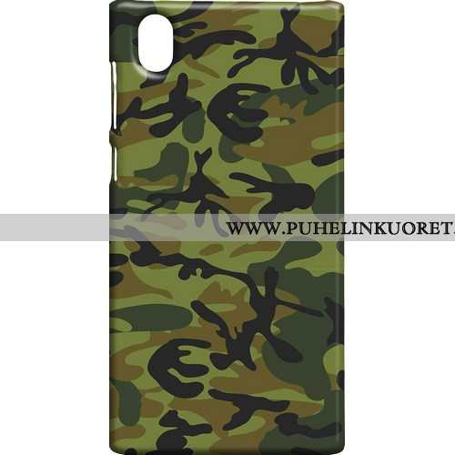 Kotelo, Kuori Sony Xperia L1 Suojaus Pesty Suede Naamiointi Kotelo Camo