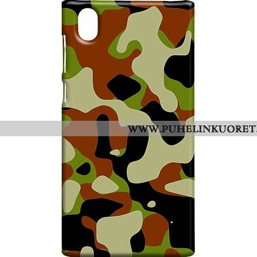 Kotelo, Kuori Sony Xperia L1 Suojaus Pesty Suede Naamiointi Kotelo Camo