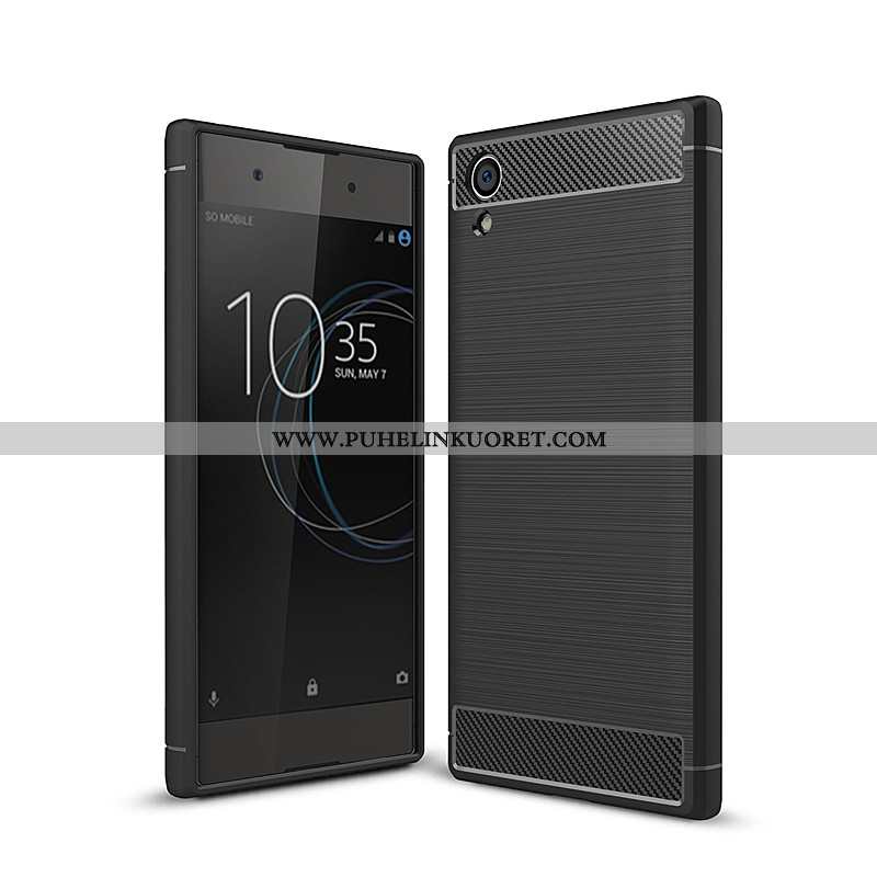 Kuoret, Kotelo Sony Xperia Xa1 Plus Suuntaus Pehmeä Neste Tila Musta Mustat