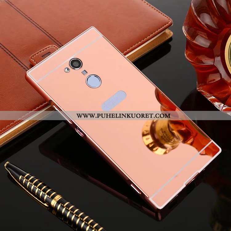 Kuoret, Kotelo Sony Xperia Xa2 Suojaus Metalli Puhelimen Kulta Kuori Kultainen