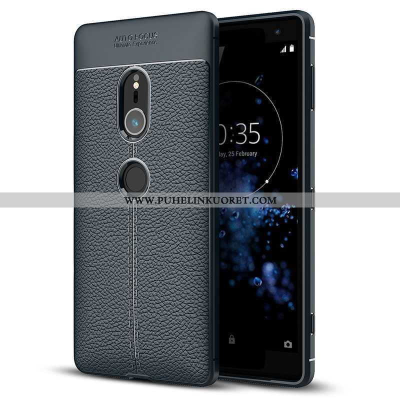 Kuori, Kuoret Sony Xperia Xz2 Suojaus Pehmeä Neste Silikoni Musta Puhelimen Mustat