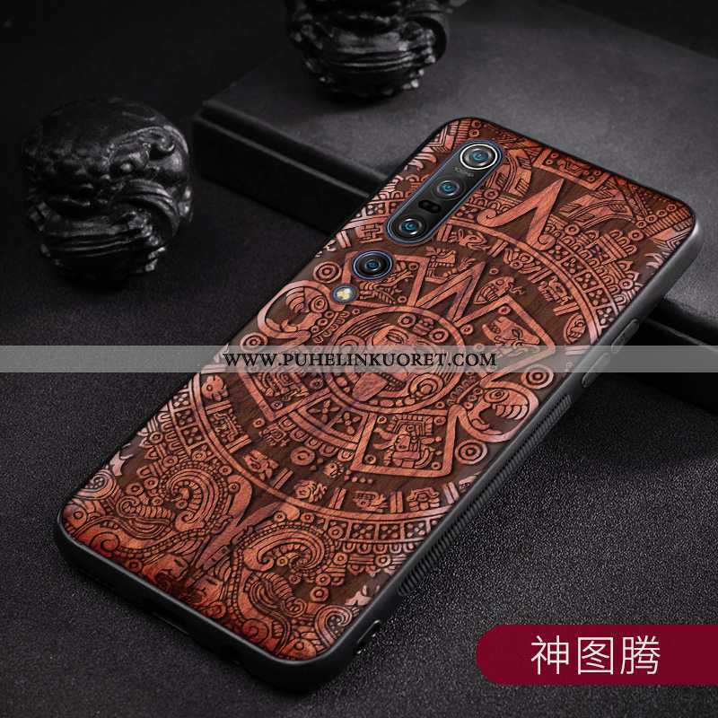 Kuori, Kuoret Xiaomi Mi 10 Pro Pesty Suede Ripustettavat Koristeet Puu Suojaus Pieni Ruskea