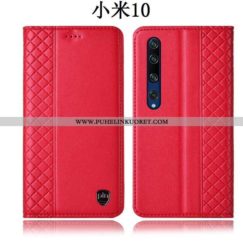 Kuori, Kuoret Xiaomi Mi 10 Nahkakuori Suojaus Kuori Puhelimen Nuoret Keltaiset