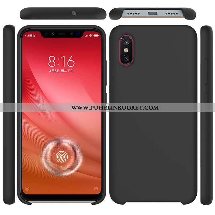 Kuori, Kuoret Xiaomi Mi 8 Pro Silikoni Kukkakuvio Murtumaton Pieni Kuori Violetti