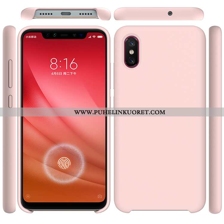 Kuori, Kuoret Xiaomi Mi 8 Pro Silikoni Kukkakuvio Murtumaton Pieni Kuori Violetti