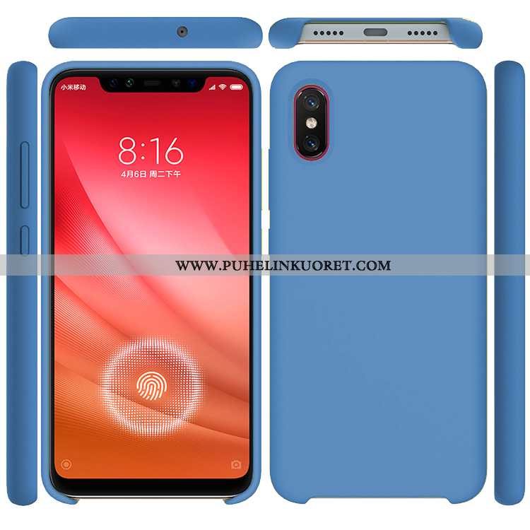 Kuori, Kuoret Xiaomi Mi 8 Pro Silikoni Kukkakuvio Murtumaton Pieni Kuori Violetti