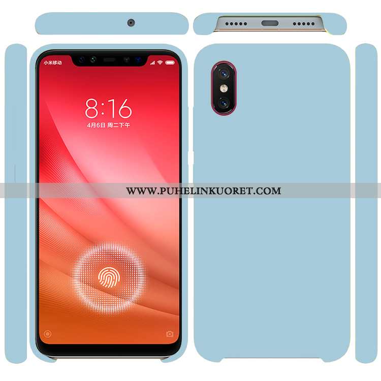 Kuori, Kuoret Xiaomi Mi 8 Pro Silikoni Kukkakuvio Murtumaton Pieni Kuori Violetti