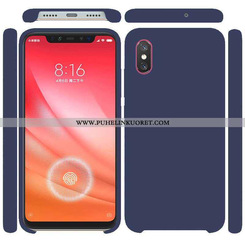 Kuori, Kuoret Xiaomi Mi 8 Pro Silikoni Kukkakuvio Murtumaton Pieni Kuori Violetti