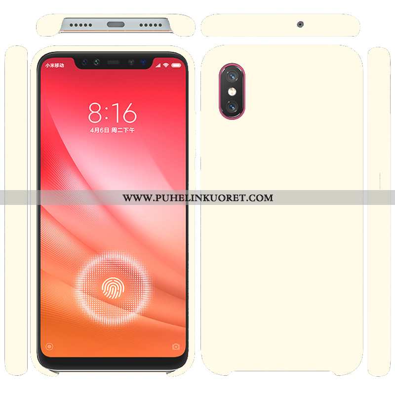 Kuori, Kuoret Xiaomi Mi 8 Pro Silikoni Kukkakuvio Murtumaton Pieni Kuori Violetti