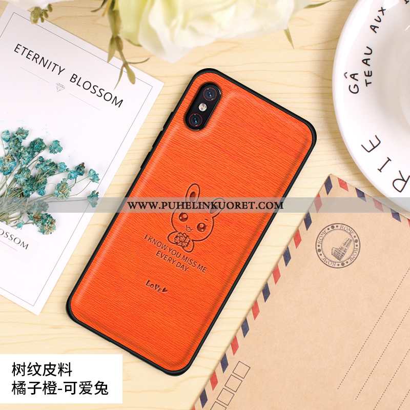 Kotelo, Kuori Xiaomi Mi 8 Pro Pesty Suede Persoonallisuus Pieni Puhelimen Oranssi