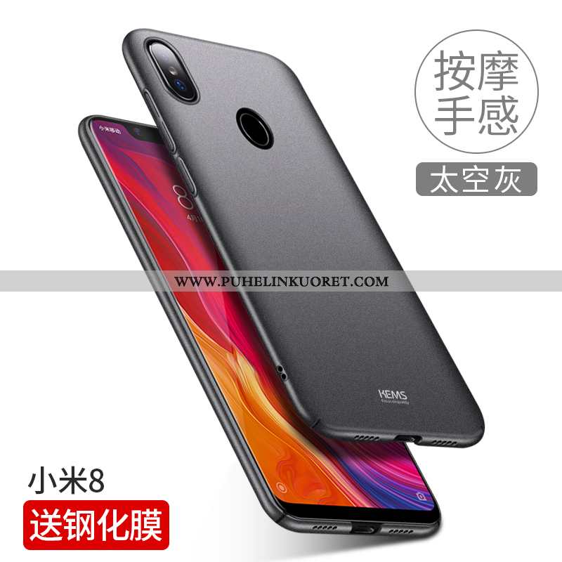 Kuoret, Kotelo Xiaomi Mi 8 Pesty Suede Persoonallisuus Puhelimen Kuori Mustat