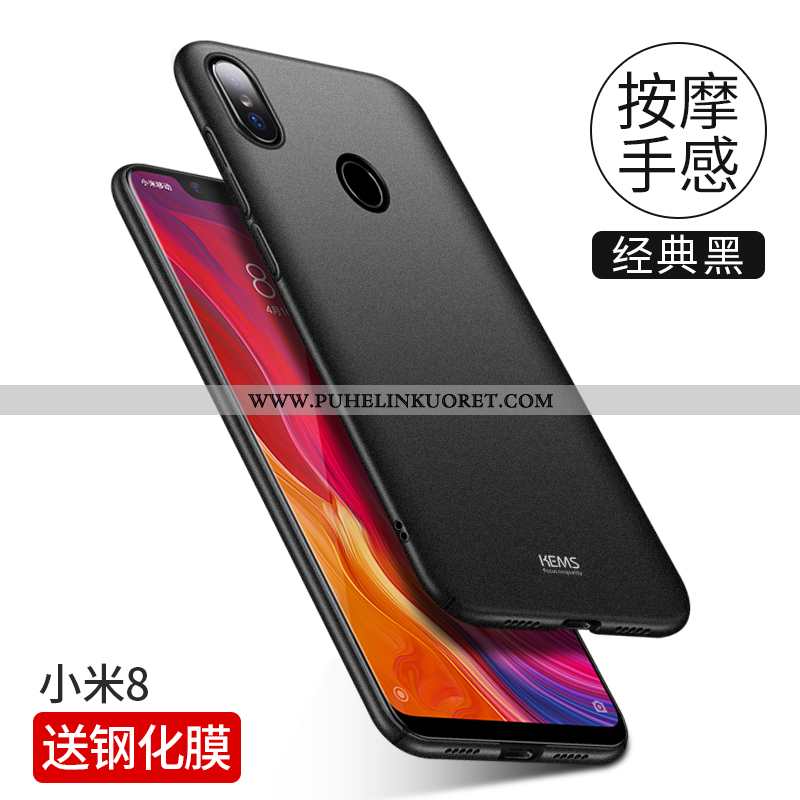 Kuoret, Kotelo Xiaomi Mi 8 Pesty Suede Persoonallisuus Puhelimen Kuori Mustat