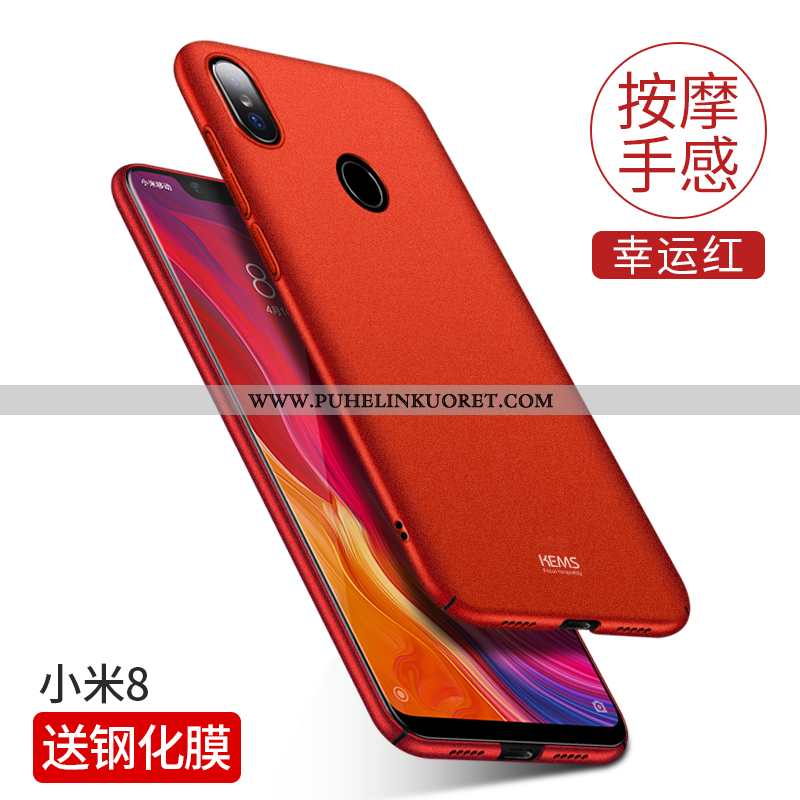 Kuoret, Kotelo Xiaomi Mi 8 Pesty Suede Persoonallisuus Puhelimen Kuori Mustat