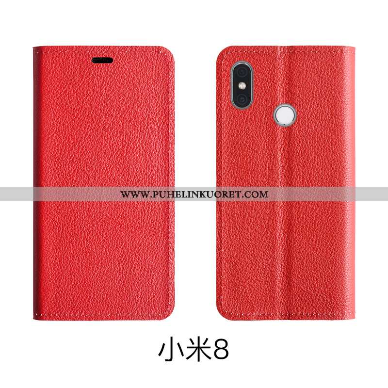 Kotelo, Kuori Xiaomi Mi 8 Suojaus Nahkakuori Nuoret Kuoret Pinkki