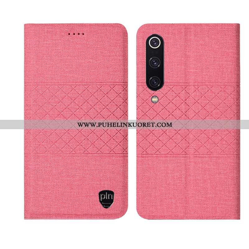 Kuori, Kuoret Xiaomi Mi 9 Lite Pellava Nahkakuori Suojaus All Inclusive Pinkki