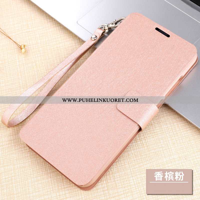 Kuori, Kuoret Xiaomi Mi 9 Lite Nahkakuori Pesty Suede Simpukka All Inclusive Suojaus Pinkki