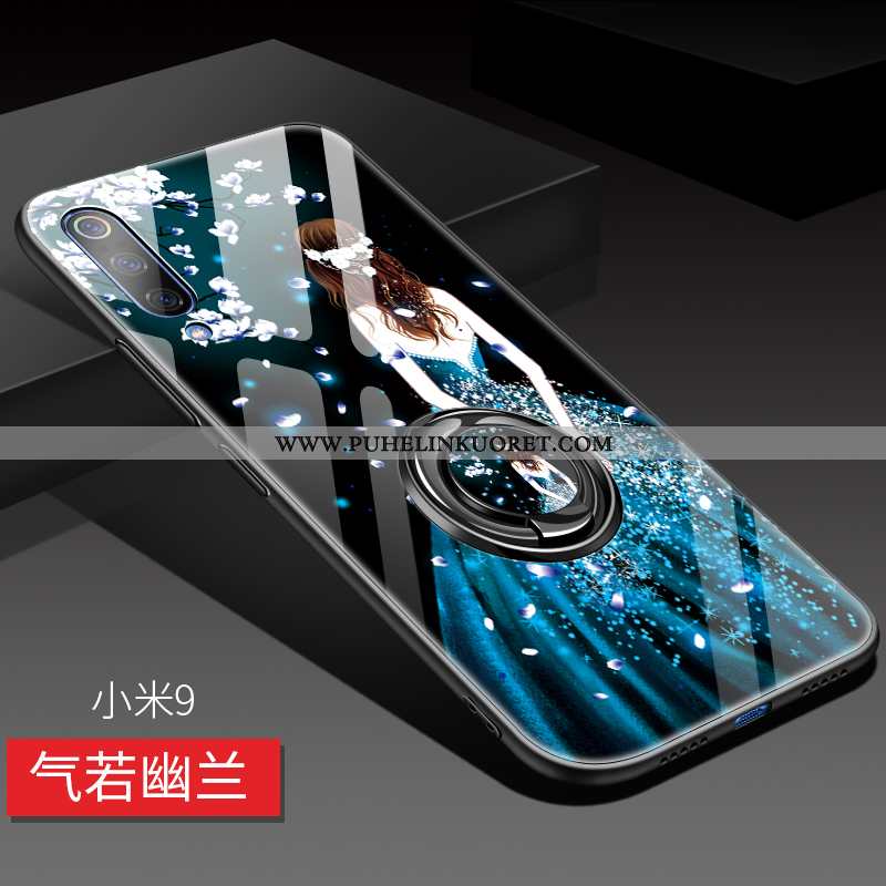 Kuori, Kuoret Xiaomi Mi 9 Persoonallisuus Luova Kova Lasi Silikoni Sininen