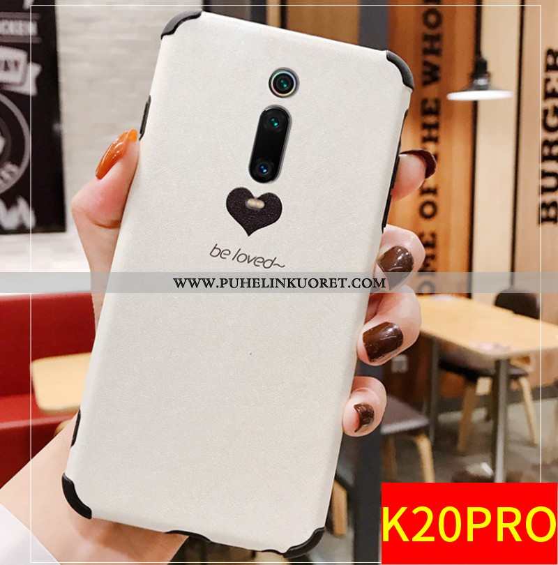 Kotelo, Kuori Xiaomi Mi 9t Pro Pesty Suede Luova All Inclusive Kohokuviointi Kotelo Valkoinen