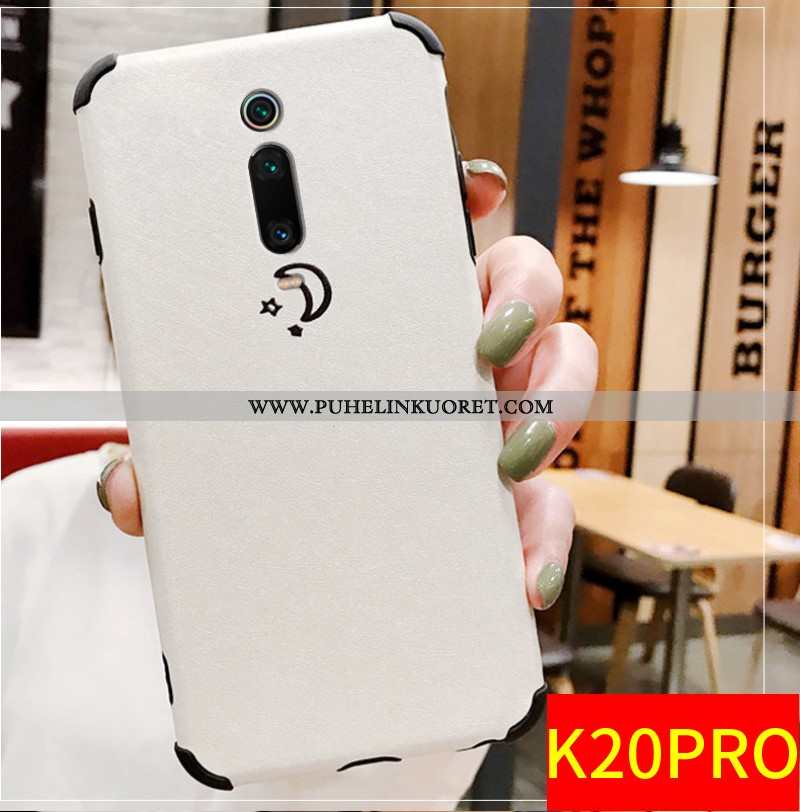 Kotelo, Kuori Xiaomi Mi 9t Pro Pesty Suede Luova All Inclusive Kohokuviointi Kotelo Valkoinen