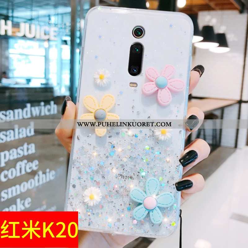 Kuoret, Kotelo Xiaomi Mi 9t Silikoni Suojaus Kukka Kuori Aurinko Pinkki