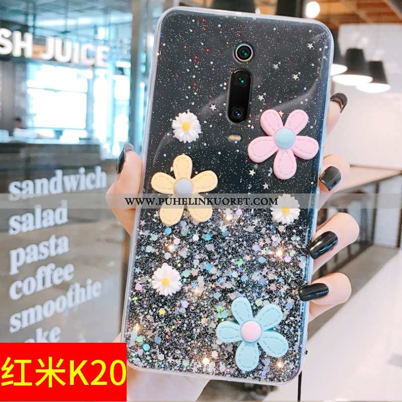 Kuoret, Kotelo Xiaomi Mi 9t Silikoni Suojaus Kukka Kuori Aurinko Pinkki