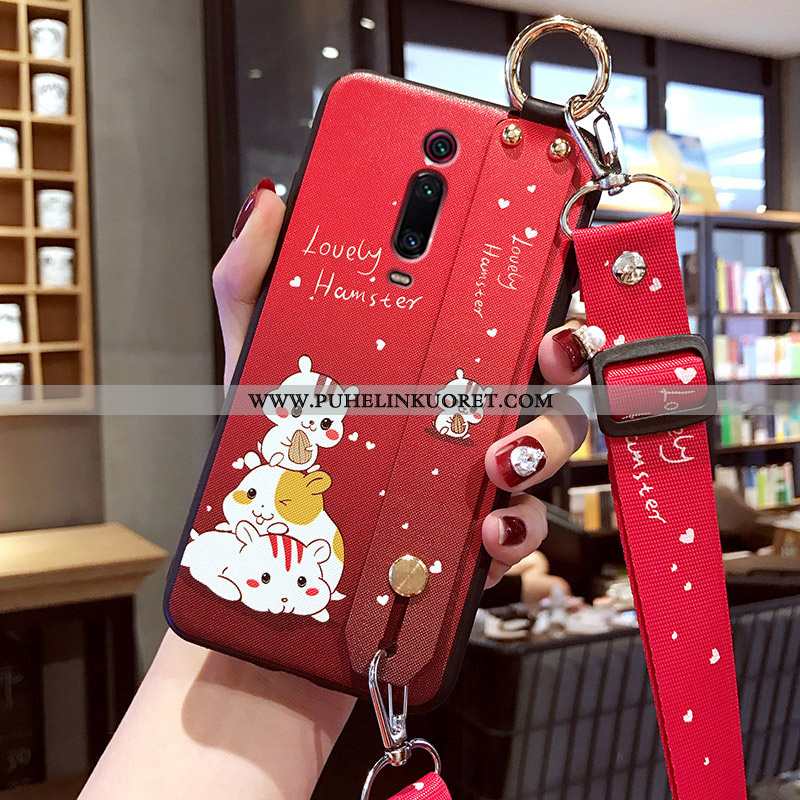 Kuori, Kuoret Xiaomi Mi 9t Suojaus Pesty Suede All Inclusive Sarjakuva Net Red Valkoinen