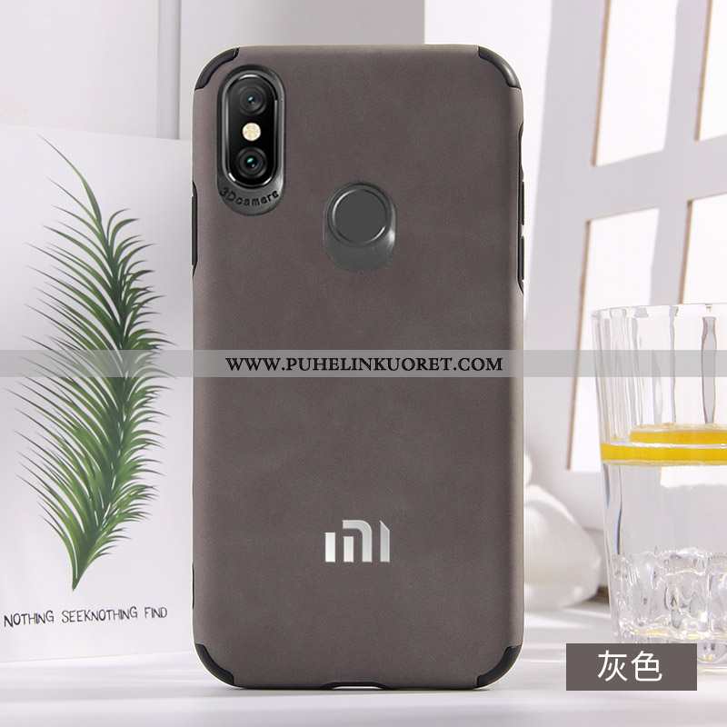 Kuori, Kuoret Xiaomi Mi A2 Nahka Suuntaus Uusi Murtumaton Kuori Punainen