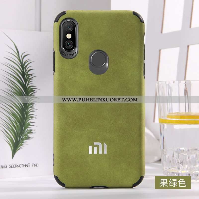 Kuori, Kuoret Xiaomi Mi A2 Nahka Suuntaus Uusi Murtumaton Kuori Punainen