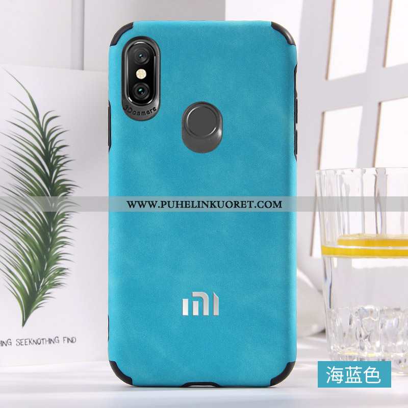 Kuori, Kuoret Xiaomi Mi A2 Nahka Suuntaus Uusi Murtumaton Kuori Punainen