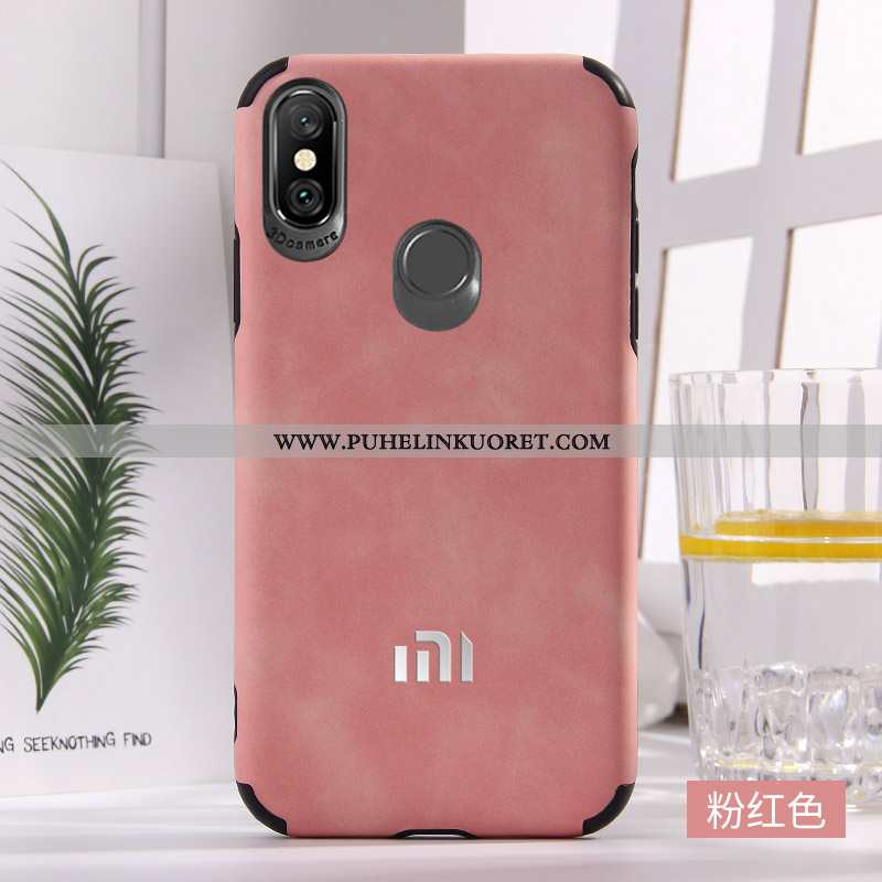 Kuori, Kuoret Xiaomi Mi A2 Nahka Suuntaus Uusi Murtumaton Kuori Punainen