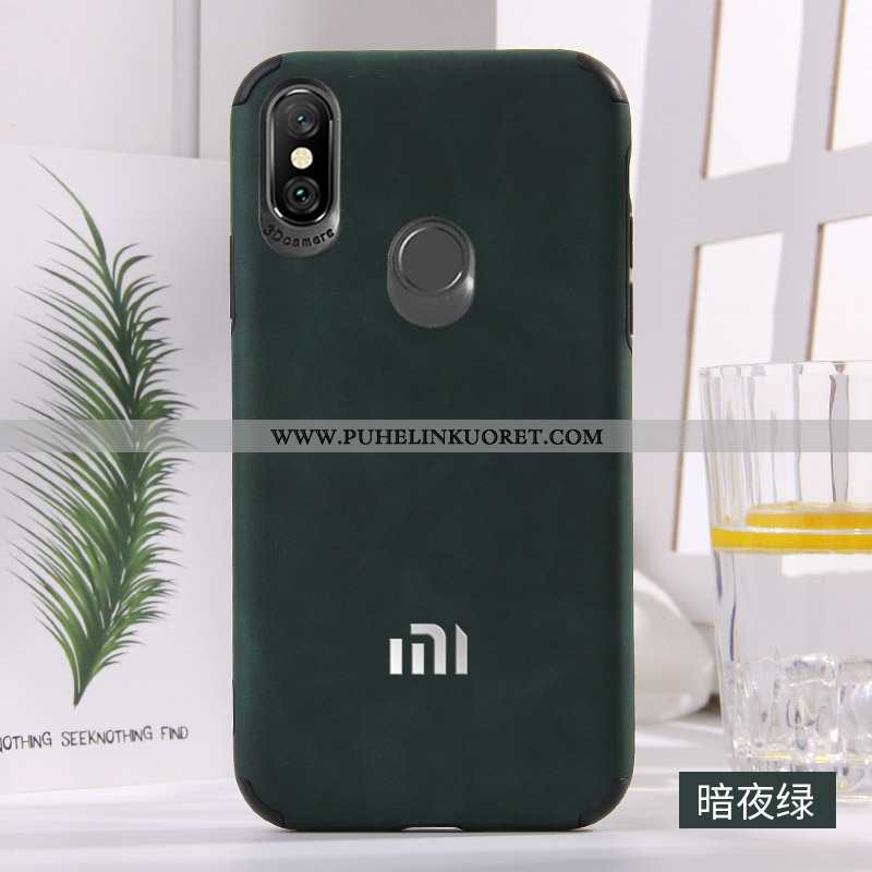 Kuori, Kuoret Xiaomi Mi A2 Nahka Suuntaus Uusi Murtumaton Kuori Punainen