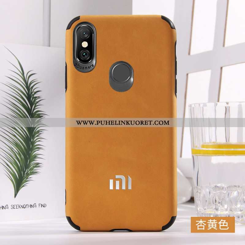 Kuori, Kuoret Xiaomi Mi A2 Nahka Suuntaus Uusi Murtumaton Kuori Punainen