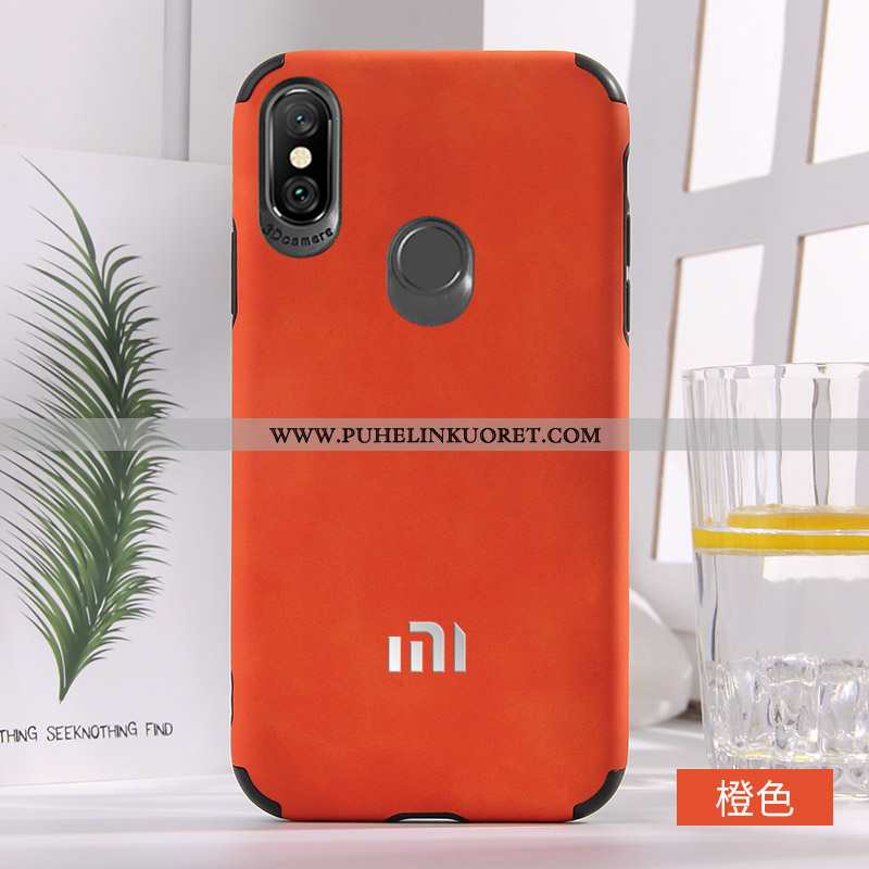 Kuori, Kuoret Xiaomi Mi A2 Nahka Suuntaus Uusi Murtumaton Kuori Punainen