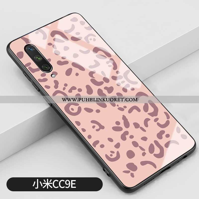 Kotelo, Kuori Xiaomi Mi A3 Silikoni Lasi Leopardi Kova Persoonallisuus Pinkki