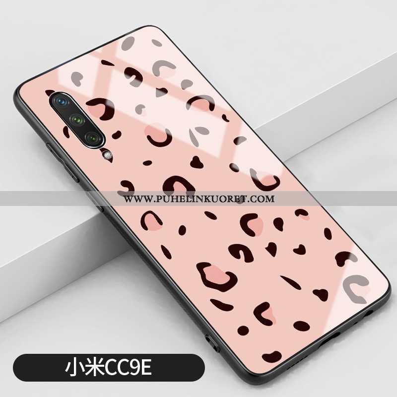 Kotelo, Kuori Xiaomi Mi A3 Silikoni Lasi Leopardi Kova Persoonallisuus Pinkki