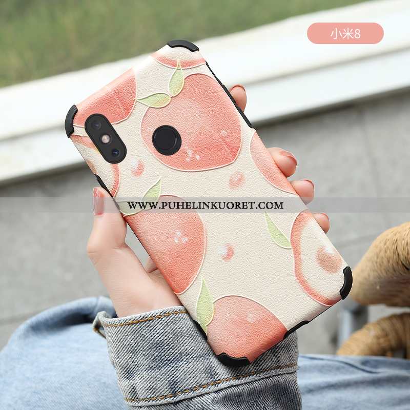 Kuoret, Kotelo Xiaomi Mi A3 Suojaus Pesty Suede Kuori Jauhe Luova Pinkki