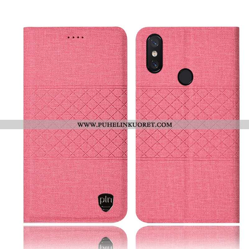 Kotelo, Kuori Xiaomi Mi Max 3 Nahkakuori Suojaus Jauhe Pieni Kuoret Pinkki