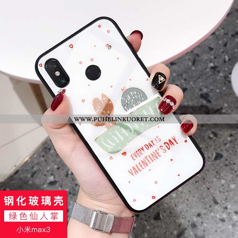 Kuori, Kuoret Xiaomi Mi Max 3 Suojaus Lasi All Inclusive Kuori Jauhe Pinkki