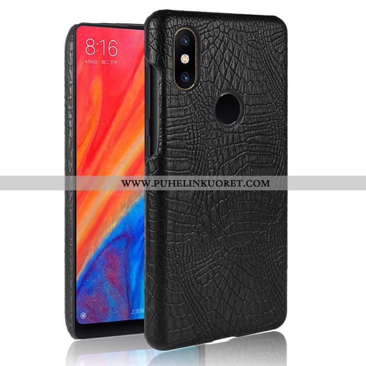 Kuoret, Kotelo Xiaomi Mi Mix 2s Nahka Kukkakuvio Nuoret Suojauskuori Pieni Mustat